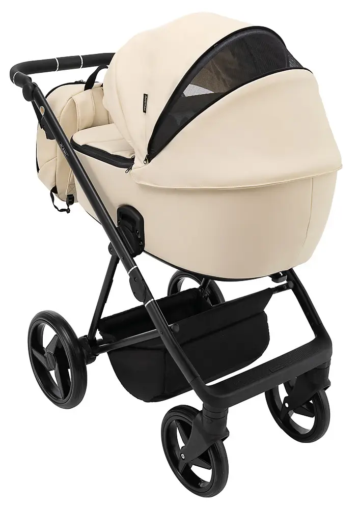 Детская коляска 2 в 1 Adamex Blanc Eco SA-7 латте